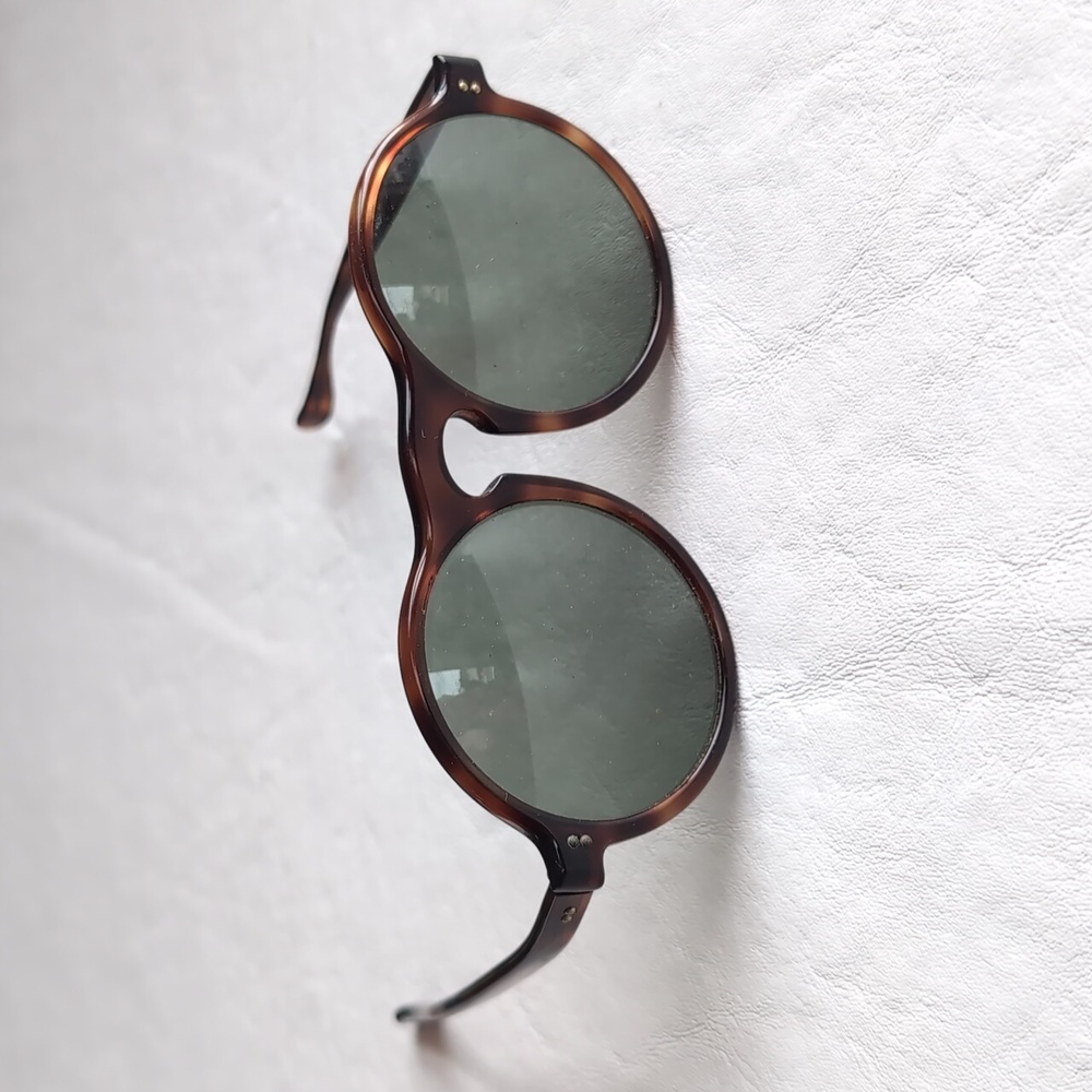 Bausch & Lomb Vintage Rare Sintra Large Round Sunglasses Tortes Shell Colorway